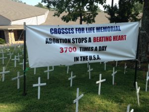 Crosses For Life Memorial Abortion Stops Beating Heart 3700 times a day